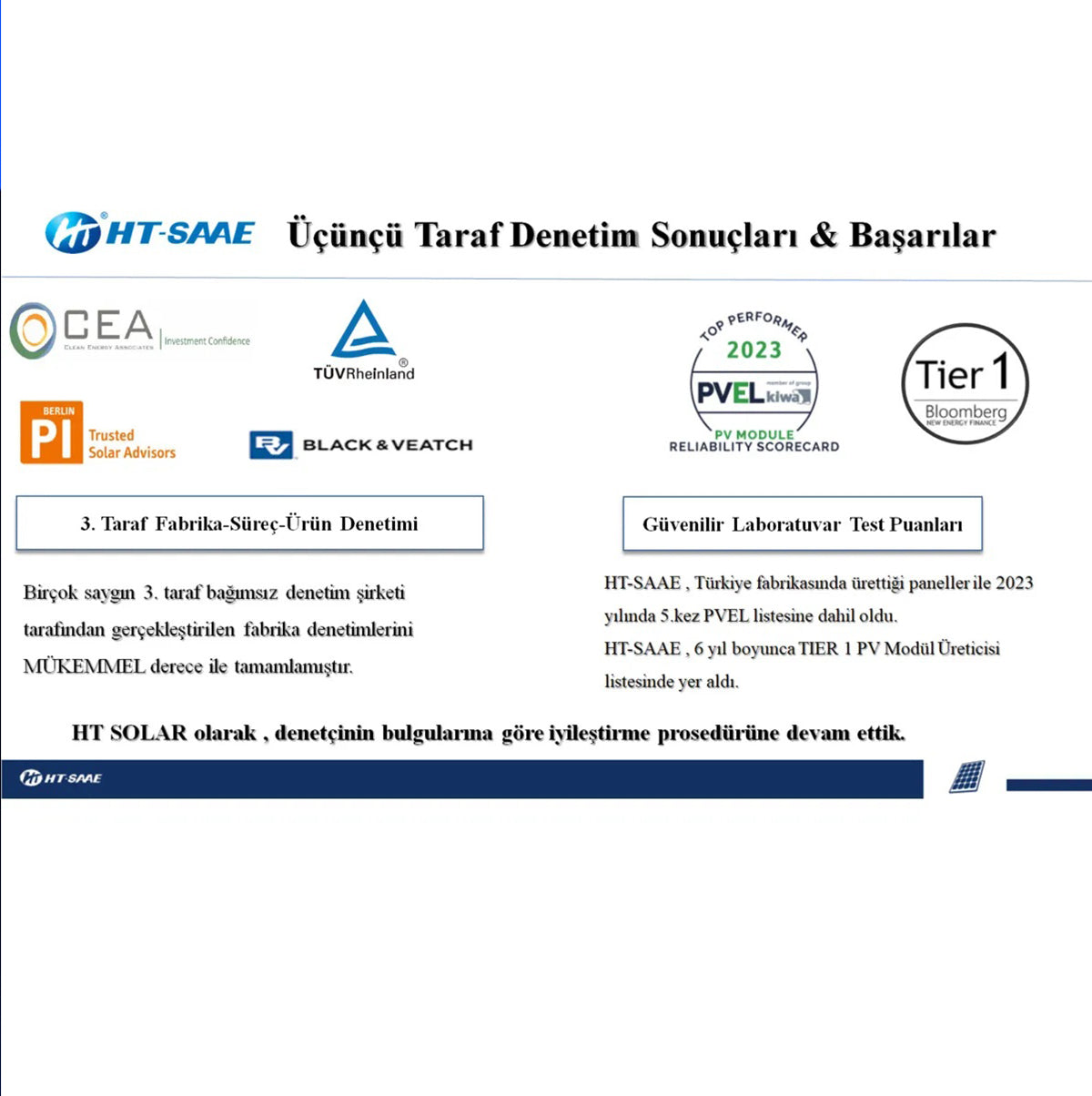 Ht72-16M 435 Watt Beyaz Arka Yüz Güneş Enerji Paneli Half-cut Yüksek Verimli A Class